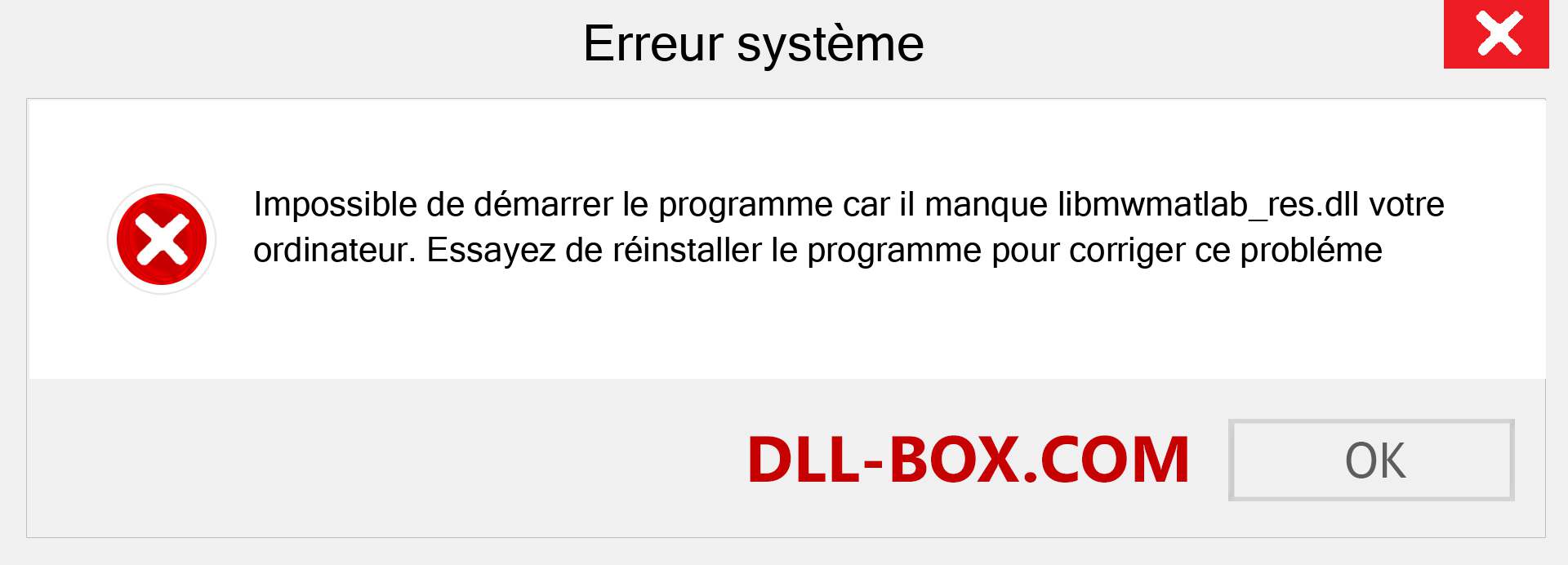 Le fichier libmwmatlab_res.dll est manquant ?. Télécharger pour Windows 7, 8, 10 - Correction de l'erreur manquante libmwmatlab_res dll sur Windows, photos, images