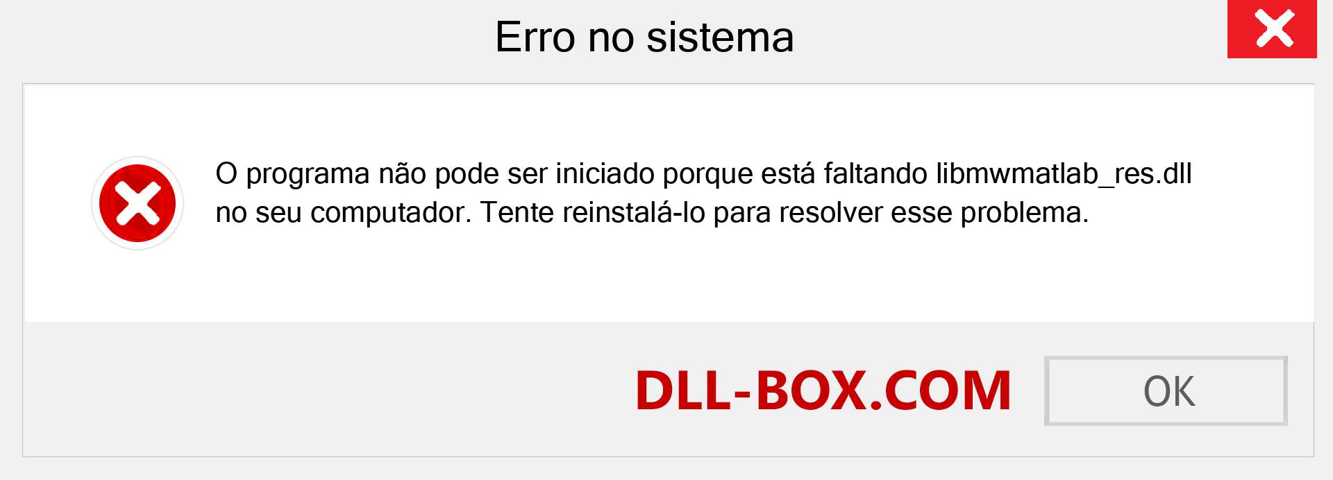 Arquivo libmwmatlab_res.dll ausente ?. Download para Windows 7, 8, 10 - Correção de erro ausente libmwmatlab_res dll no Windows, fotos, imagens